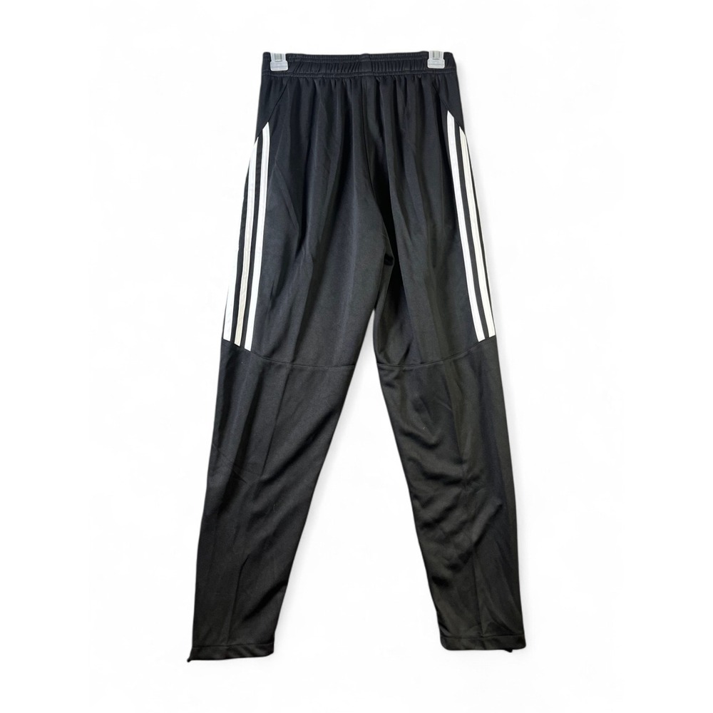 Adidas Men XL Black Tiro Training Pants Tapered Soccer Joggers Zip Pockets